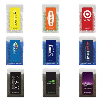 1 1/2" x 2 1/2" Rectangular Flip-Top Mint Dispenser